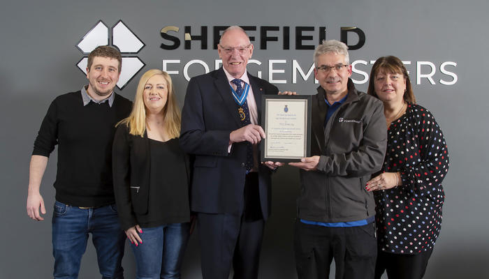Sheffield Forgemasters' Mick Barber awarded for charity work preview image