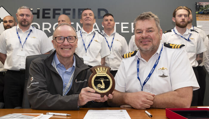 Sheffield Forgemasters signs friendship agreement with HMS Agamemnon preview image