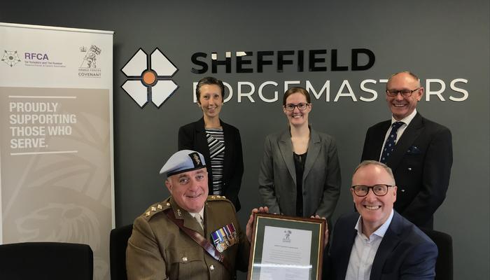 Sheffield Forgemasters signs Armed Forces Covenant preview image